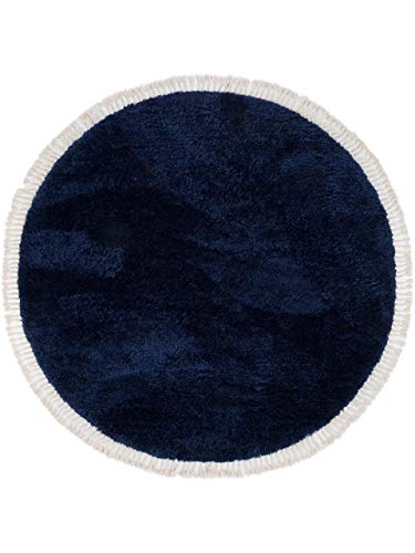 benuta-basic-shaggy-hochflor-teppich-rund-blau-120-cm-pflegeleicht-fu-bodenheizu image 7