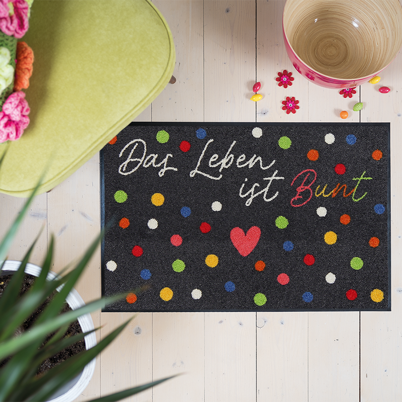 salonloewe-buntes-leben-eingangsmatte-50-x-75-cm-regenbogen-herz-design image 2