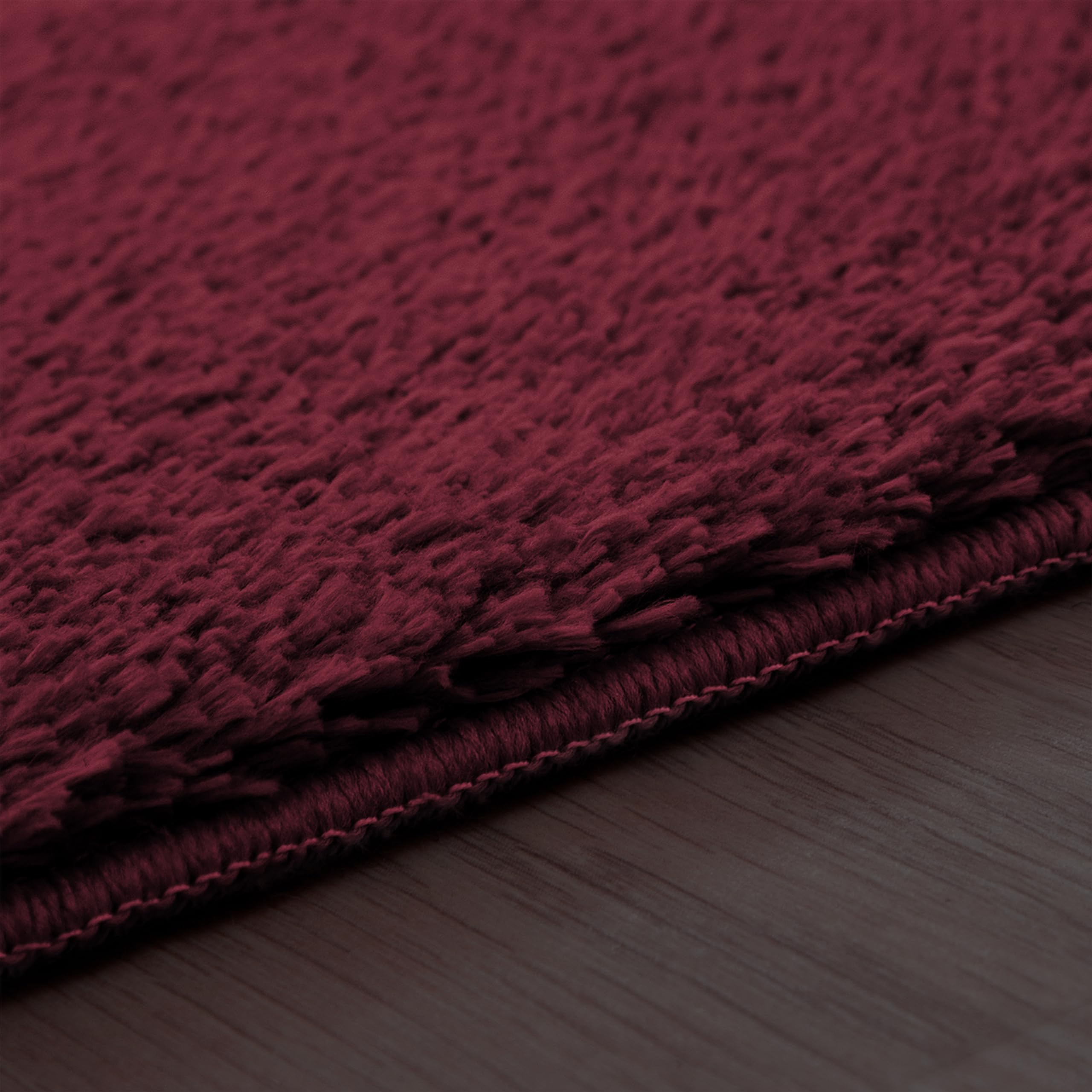 paco-home-teppich-wohnzimmer-rund-200-cm-rot-kurzflor-100-polyester-10-mm-flor-r image 2