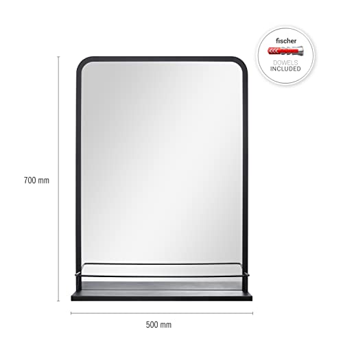 paco-home-wandspiegel-rechteckig-mit-ablage-schwarz-metall image 7