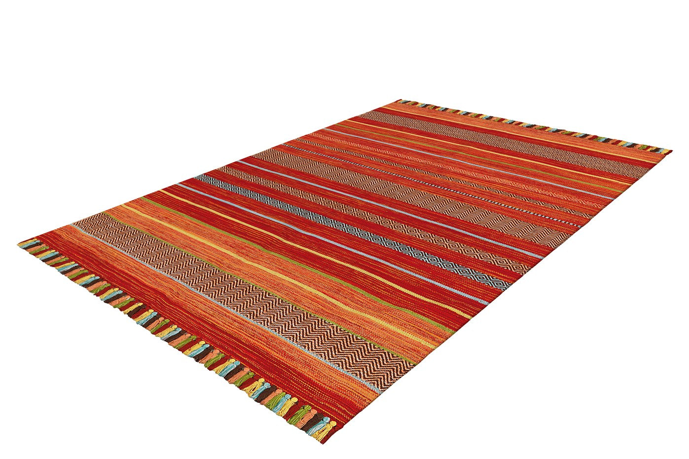 kayoom-kalleen-2925-wollteppich-im-streifen-design-handgewebte-baumwolle-verschi image 4