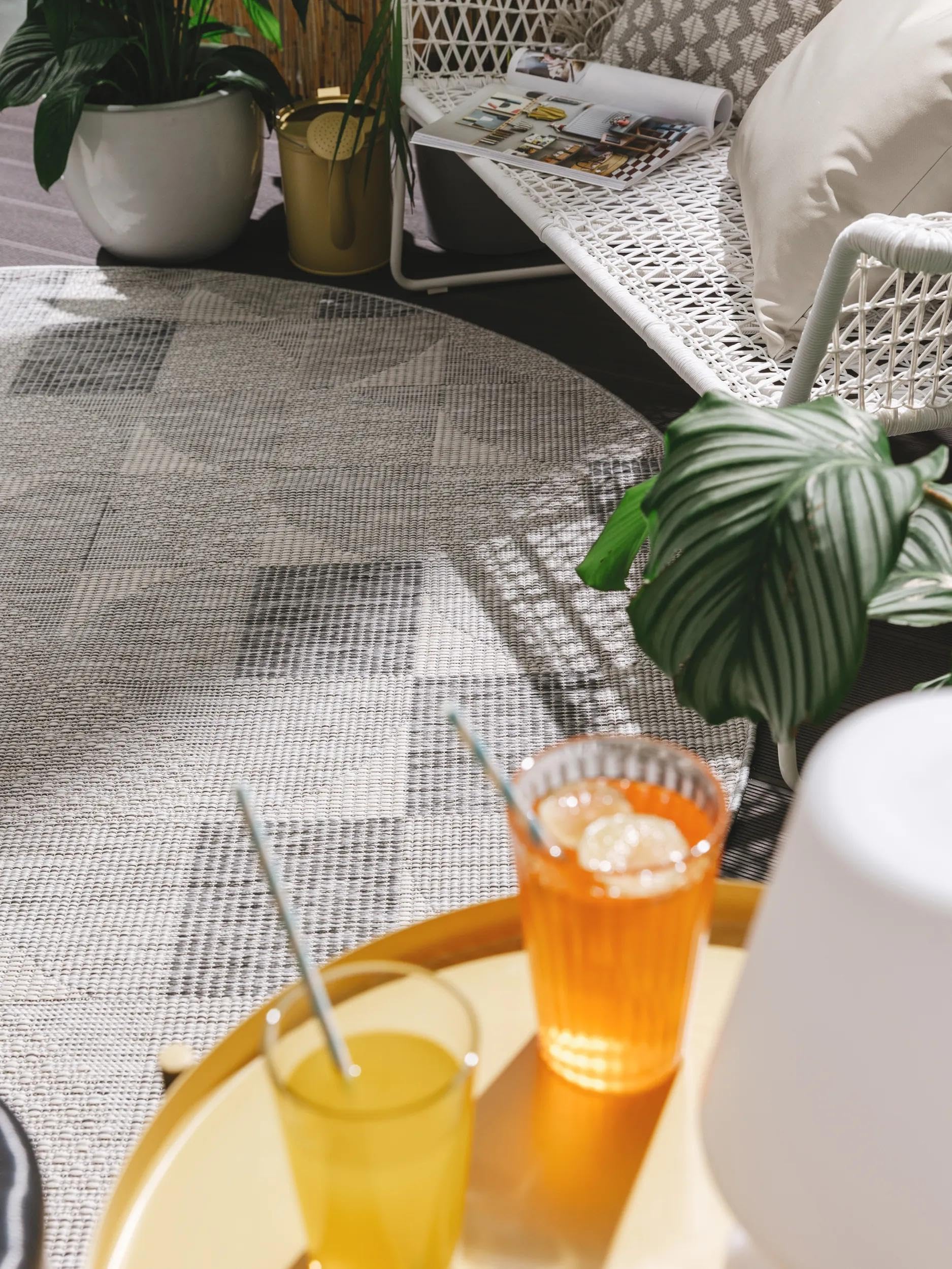 benuta-nest-teppich-bronco-grau-160-cm-rund-kunstfaser-outdoor-geeignet-geometri image 2