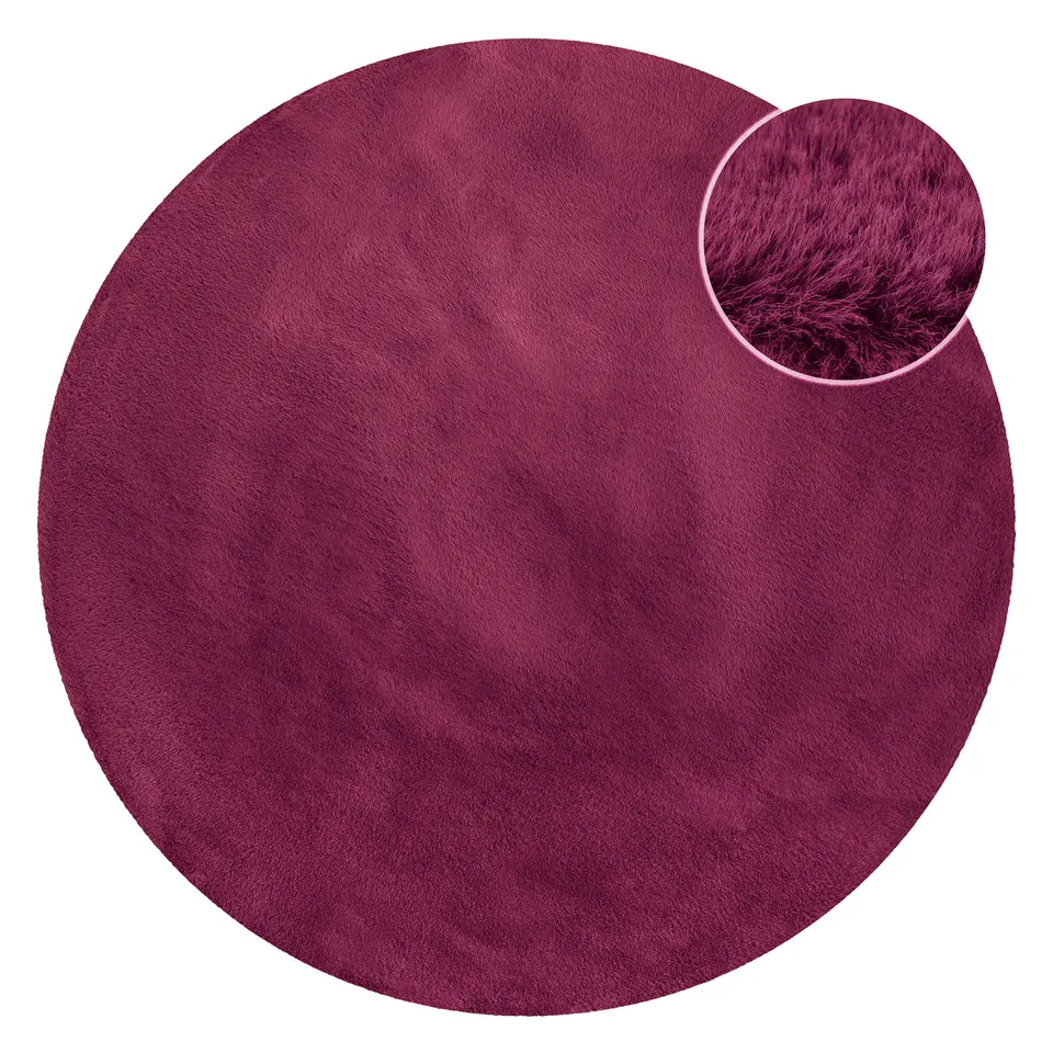 weconhome-basics-anna-kunstfell-teppich-rund-violett image 1