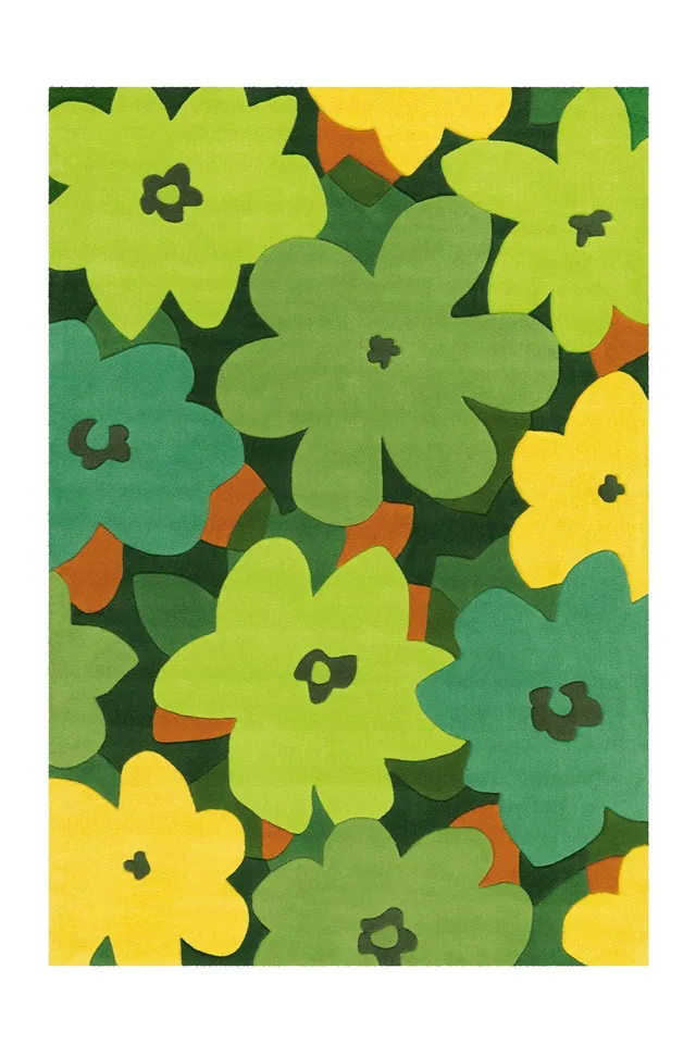 kayoom-sam-4135-kurzflorteppich-handgetuftet-farbenfroh-vintage-stil-verschieden image 1