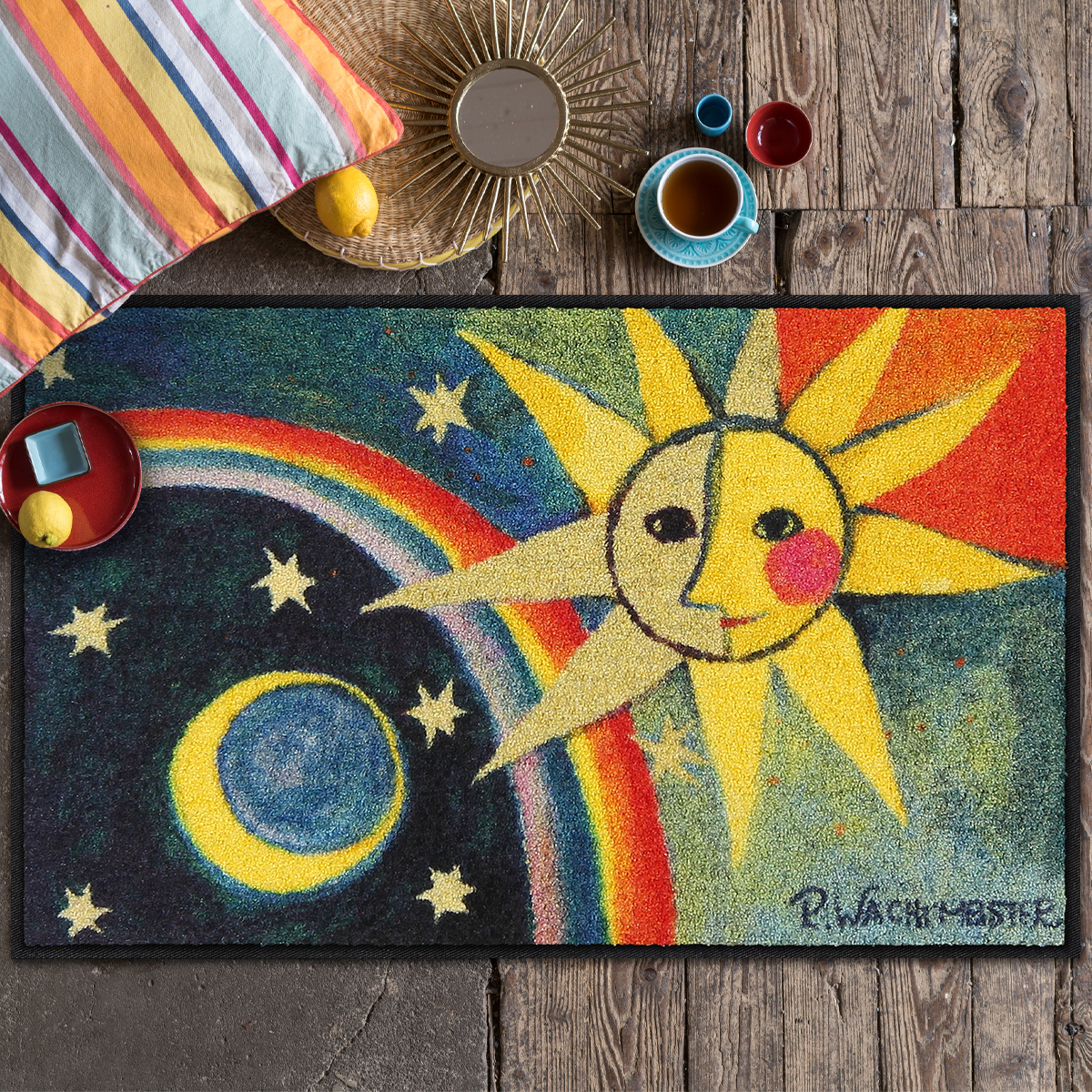salonloewe-astrale-eingangsmatte-50-x-75-cm-waschbare-design-fu-matte-aus-der-co image 2