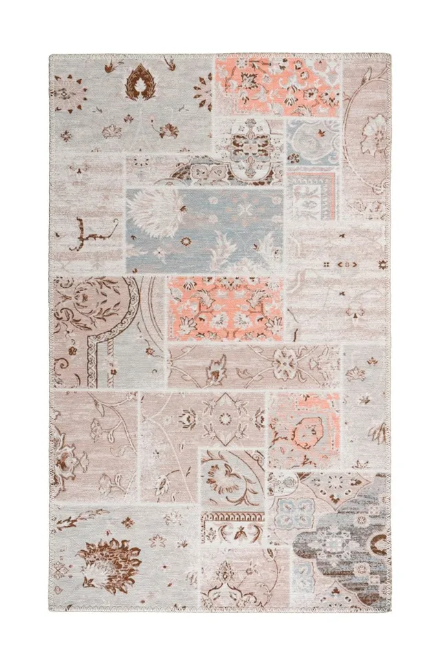 kayoom-peron-225-retro-teppich-mit-print-muster image 1