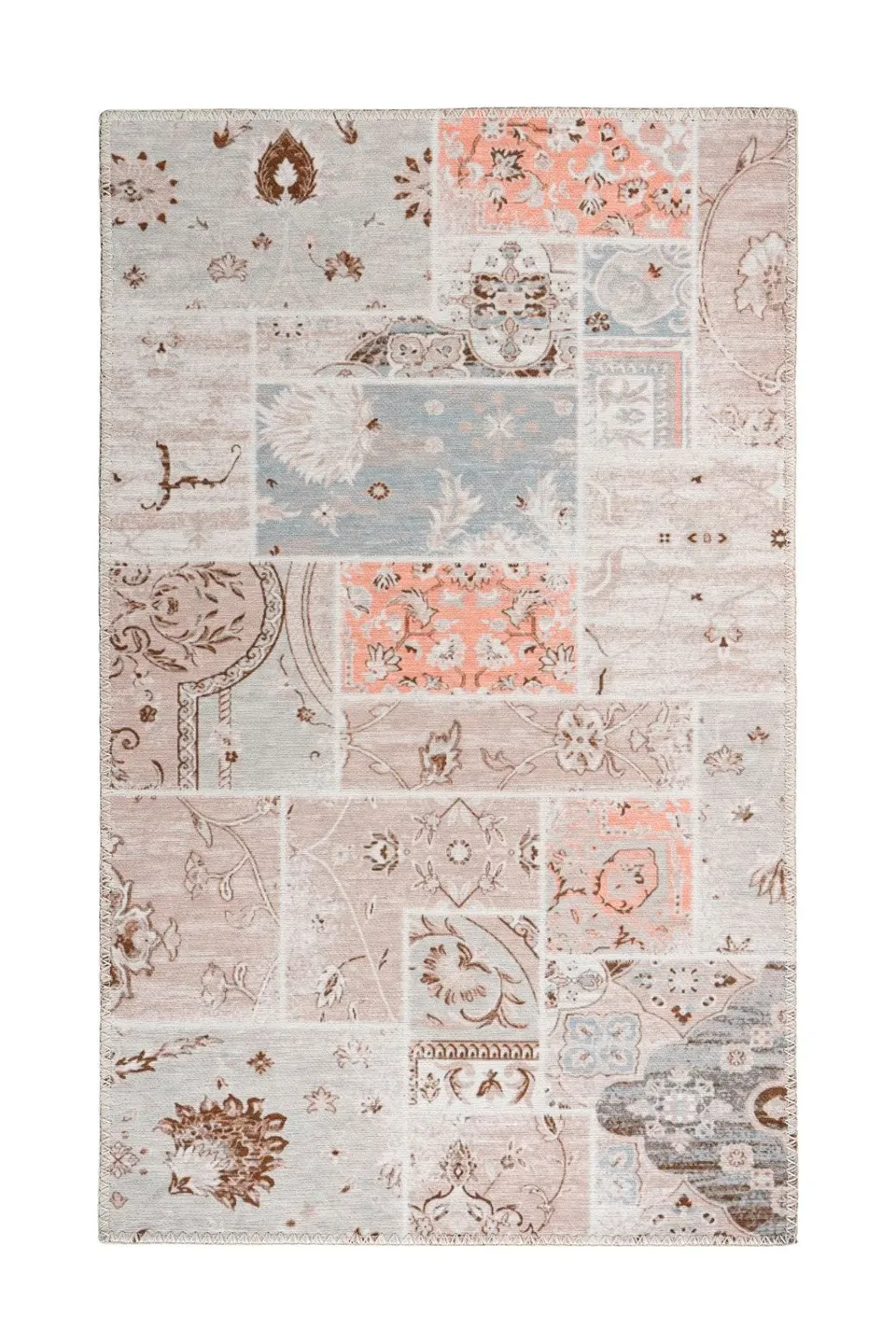 kayoom-peron-225-retro-teppich-mit-print-muster image 1