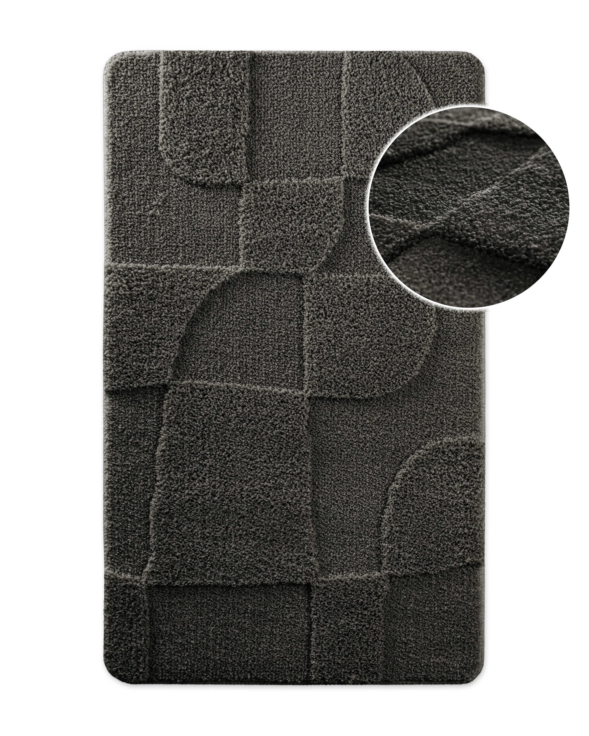 weconhome-bathking-badteppich-davie-anthrazit-grau-getuftet-rutschhemmend image 1