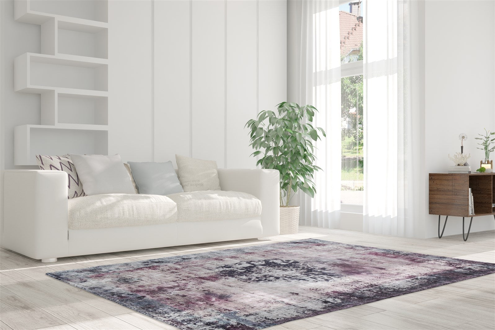 kayoom-vintage-8403-kurzflorteppich-vintage-design-pflegeleicht-baumwoll-r-cken image 2