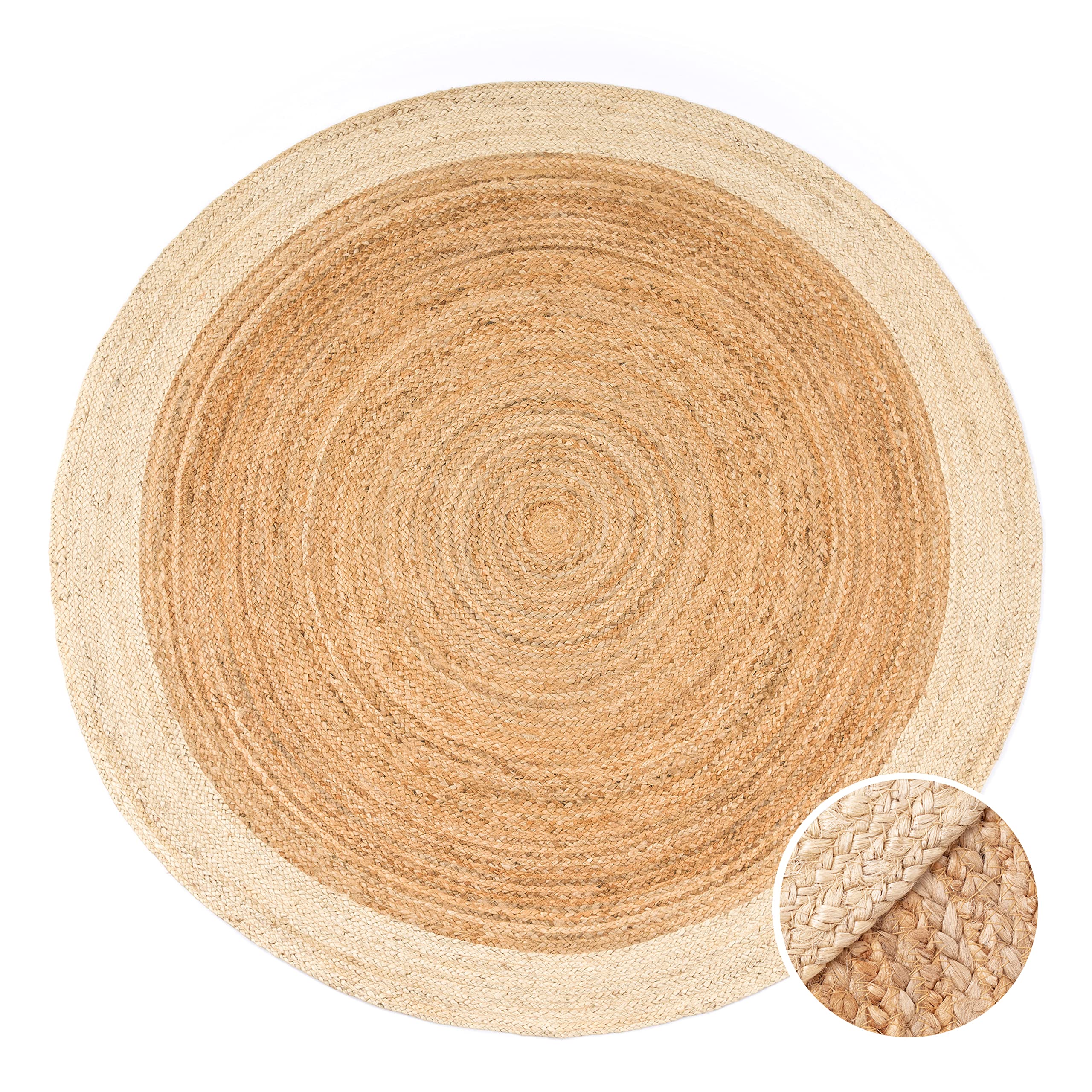 paco-home-jute-teppich-rund-200-cm-elfenbein-boho-ethno-handgefertigt image 7