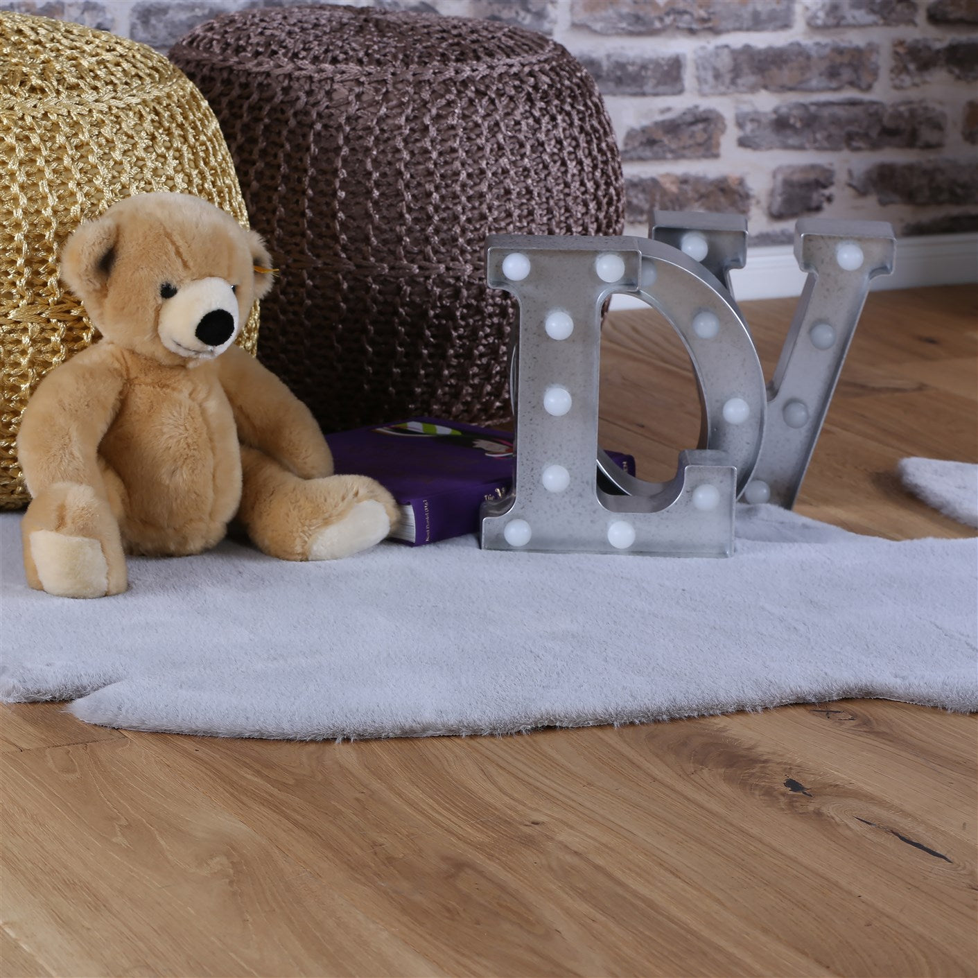 kayoom-lille-862-kinderteppich-silber-114-x-66-cm image 2