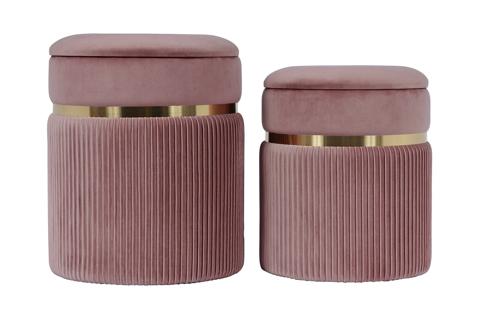 kayoom-hocker-zora-325-2er-set-hocker-mit-stauraum-metallring-samtbezug image 1