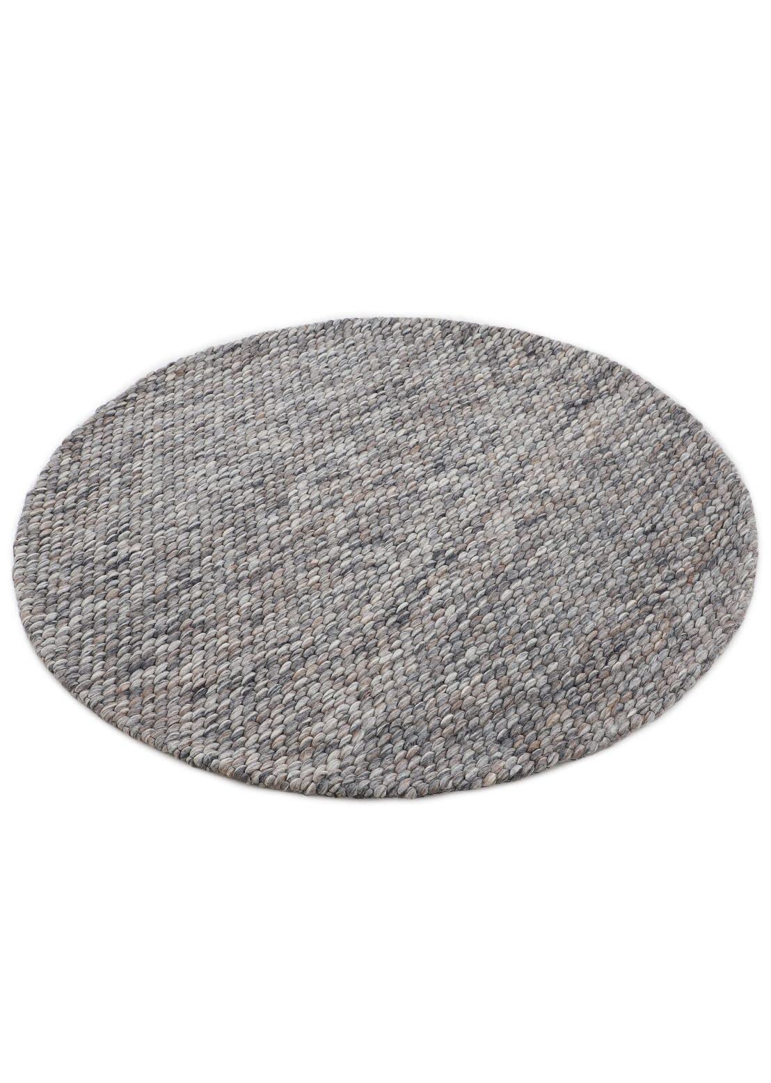 carpetfine-wollteppich-sina-natur-rund-grau-meliert-80-cm-wolle image 3