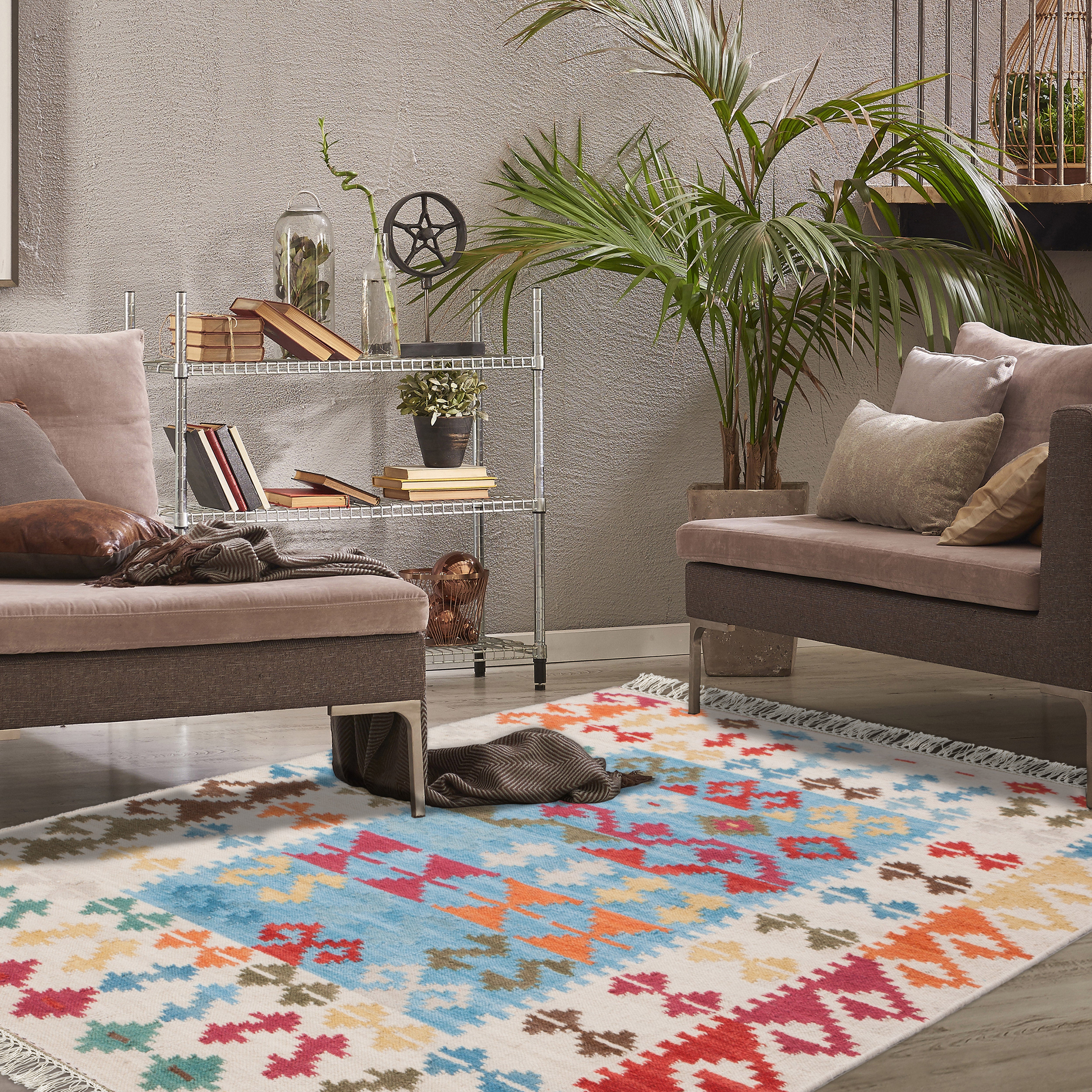 kayoom-kilim-de-luxe-115-flachflorteppich-im-orient-design image 3