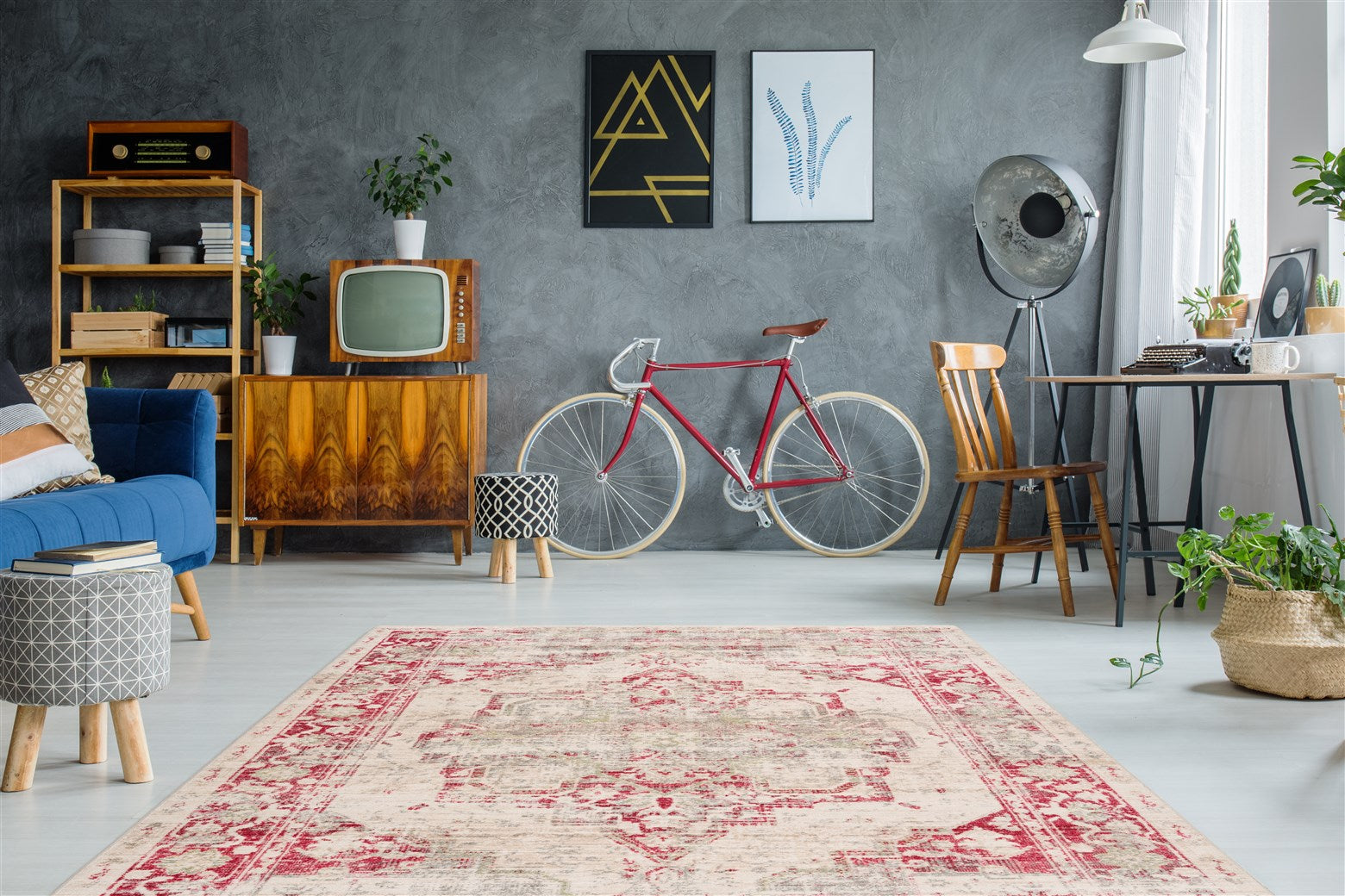 kayoom-baroque-125-fransenteppich-im-vintage-stil-weicher-kurzflor-orientalische image 2