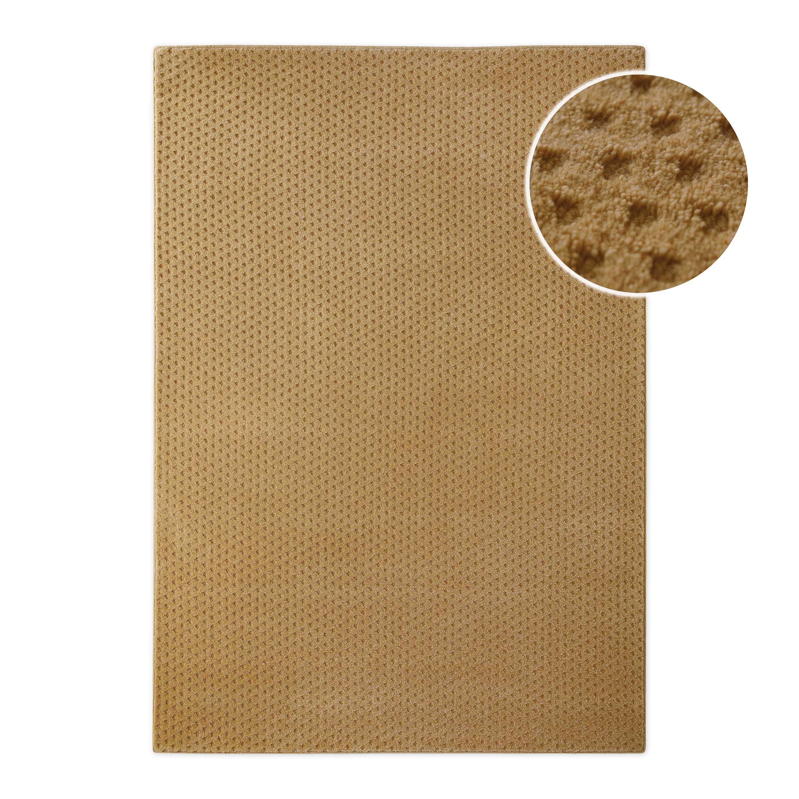 weconhome-castello-three-teppich-karamell-kurzflor-schurwolle image 1