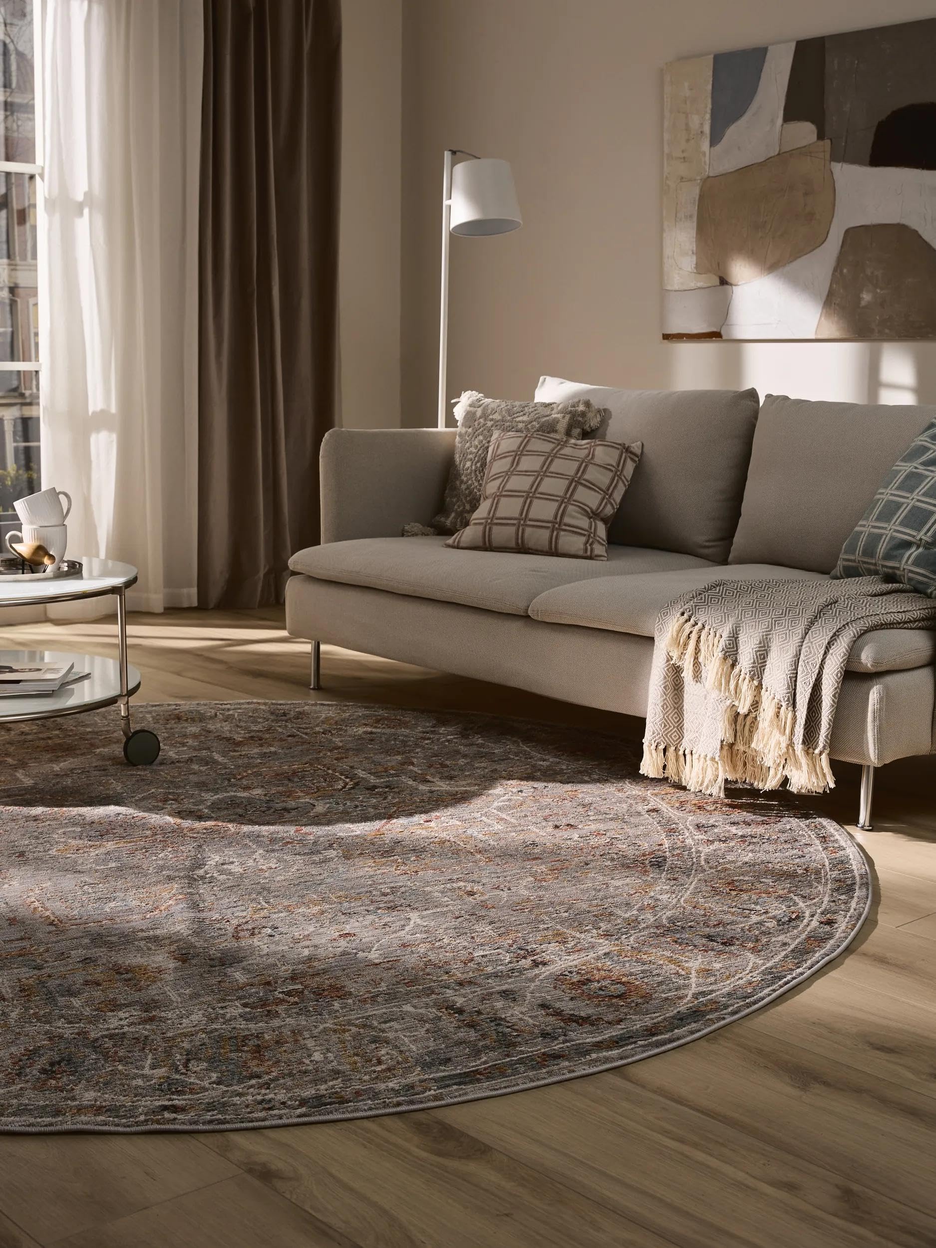 benuta-nest-teppich-anwar-grau-beige-240-cm-rund-oriental image 2