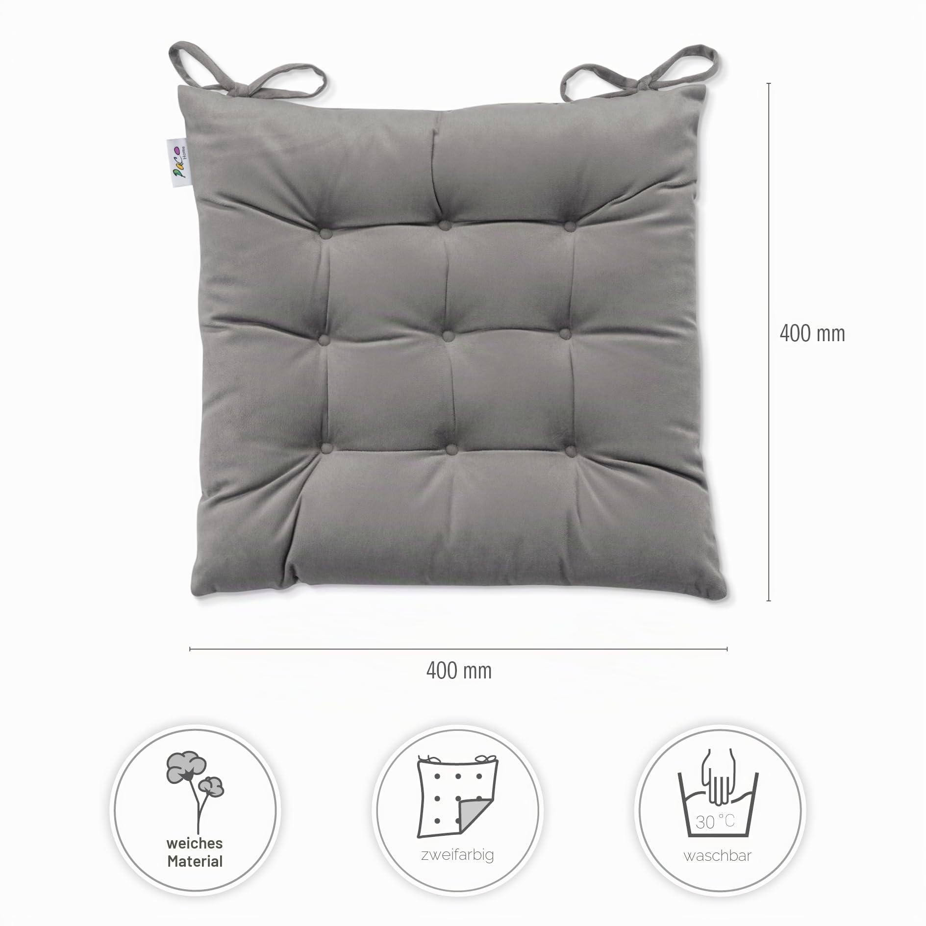 paco-home-sitzkissen-mit-befestigungsb-ndern-40x40-cm-stuhlkissen-indoor-2er-set-4 image 4