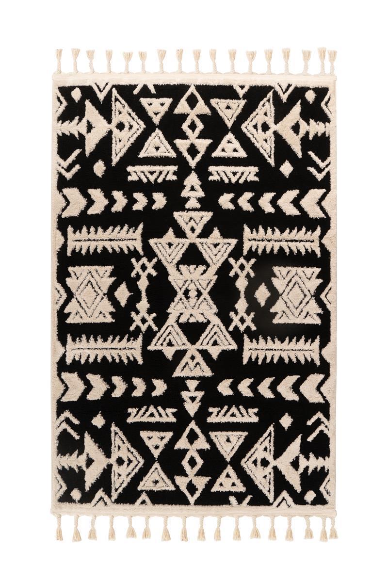 kayoom-loris-225-kurzflorteppich-ethno-look-22-mm-florh-he-polypropylen-in-neutr image 1