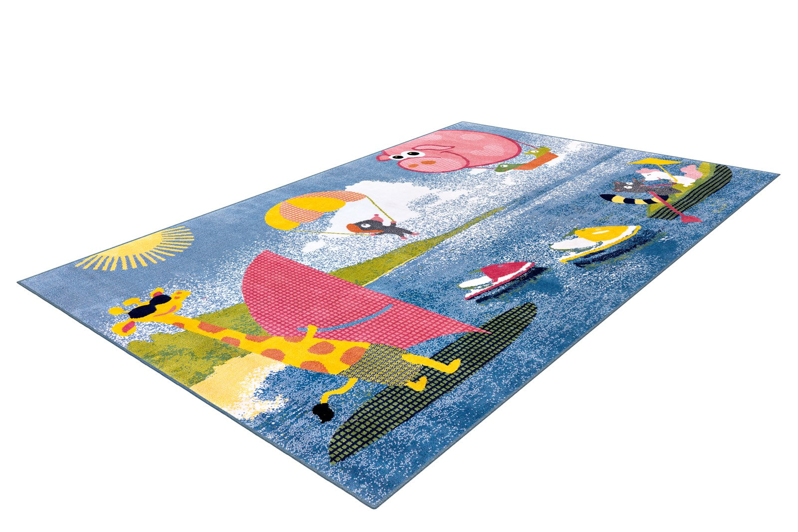 kayoom-sun-4181-kinderteppich-weicher-kurzflorteppich-in-kindgerechtem-design image 4