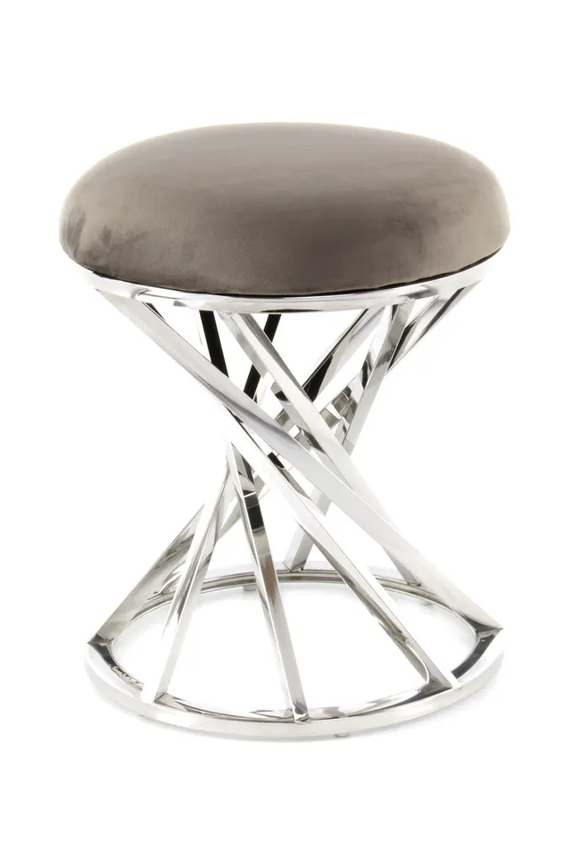kayoom-wesley-325-sitzhocker-glamour-ses-design-mit-gedrehtem-metallgestell image 1