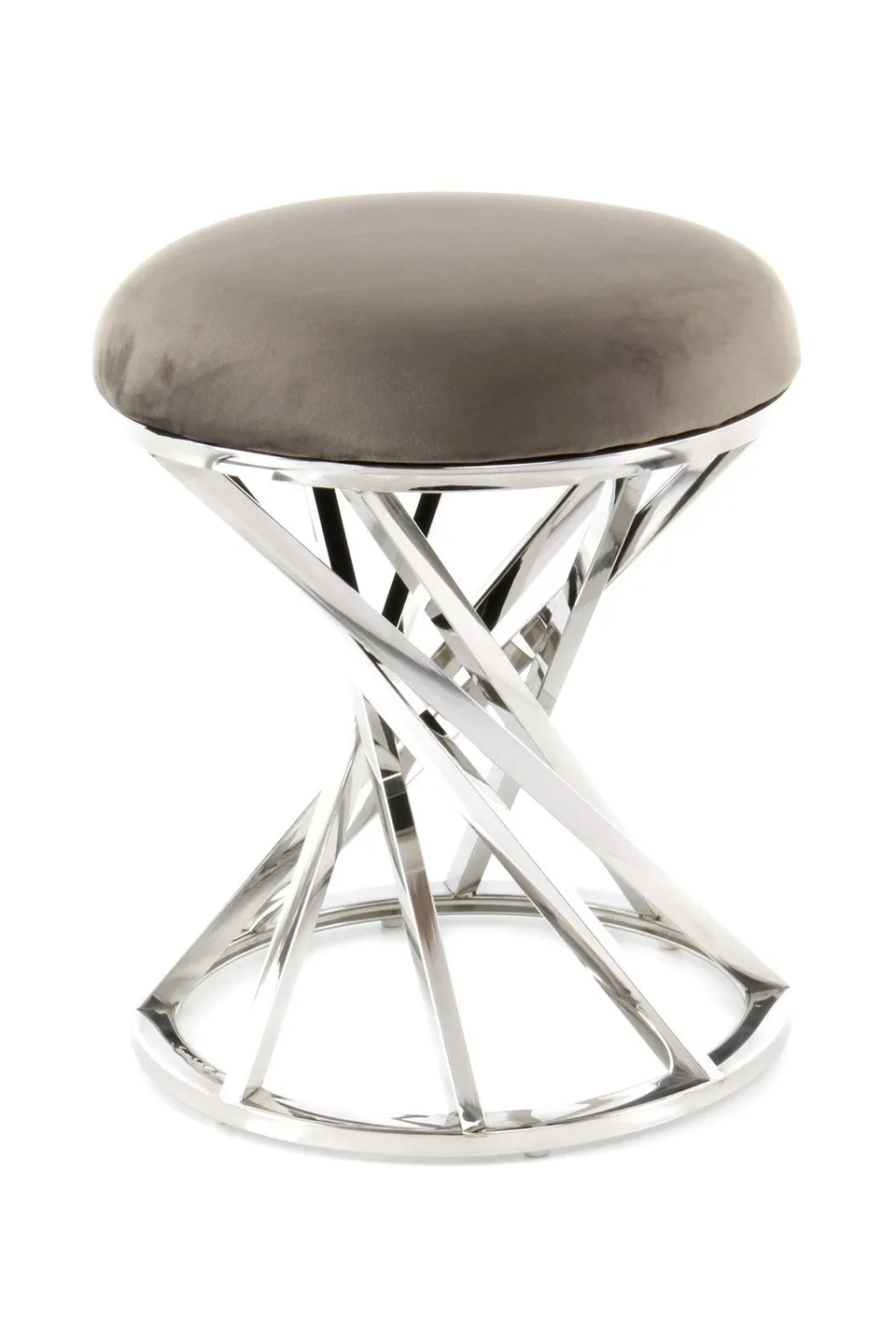 kayoom-wesley-325-sitzhocker-glamour-ses-design-mit-gedrehtem-metallgestell image 1