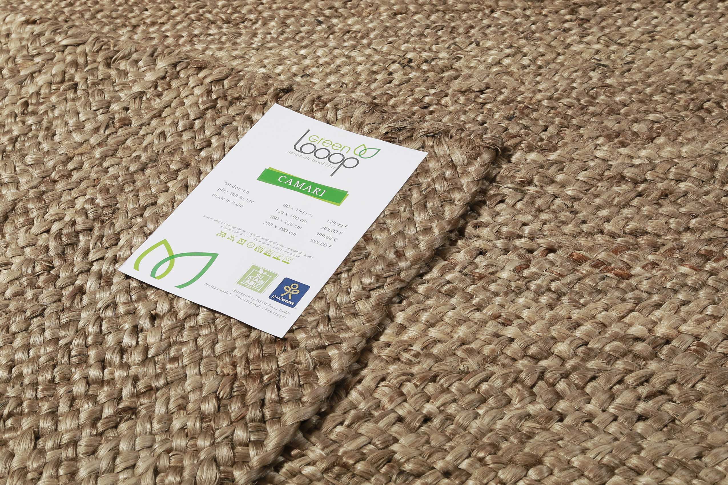 green-looop-camari-teppich-natur-braun-aus-jute-handgewebt image 3