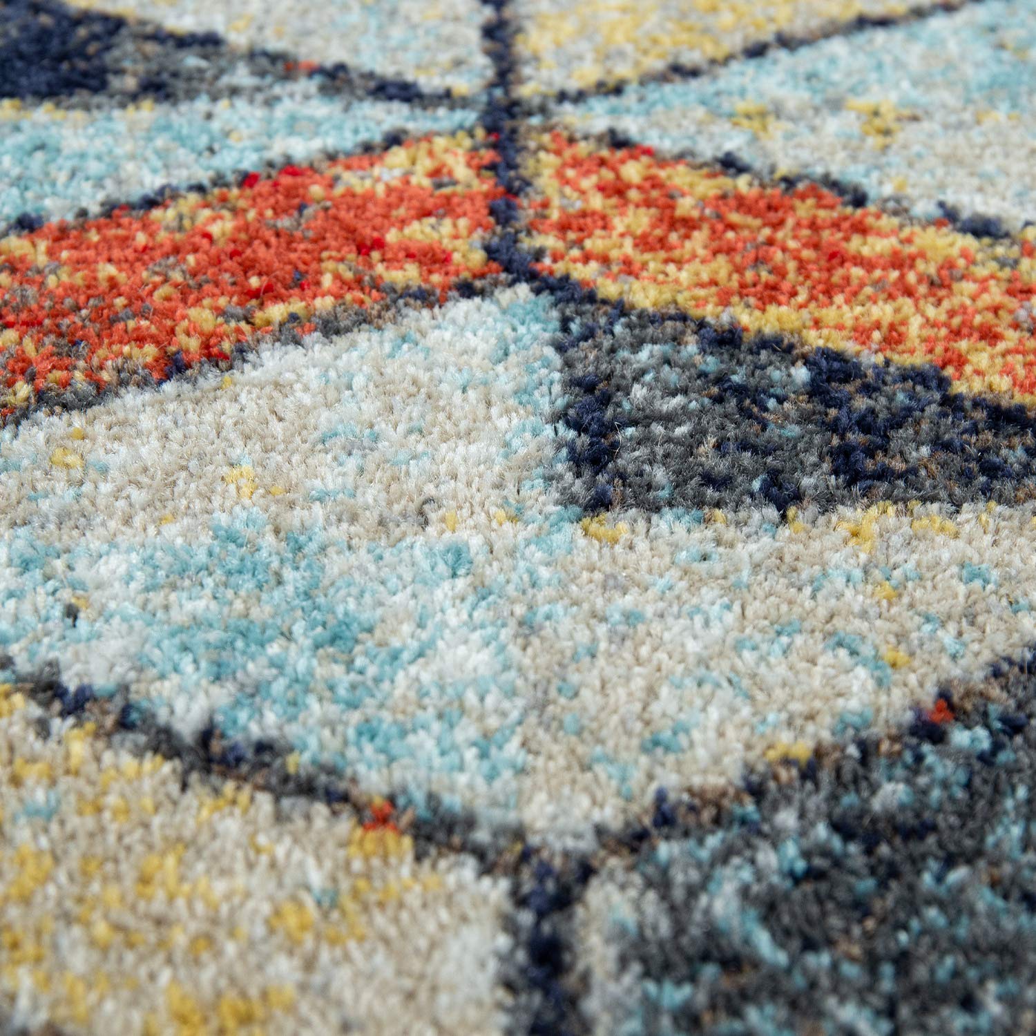paco-home-teppich-kurzflor-boho-vintage-geometrie-used-look-bunt-120x170-cm image 3