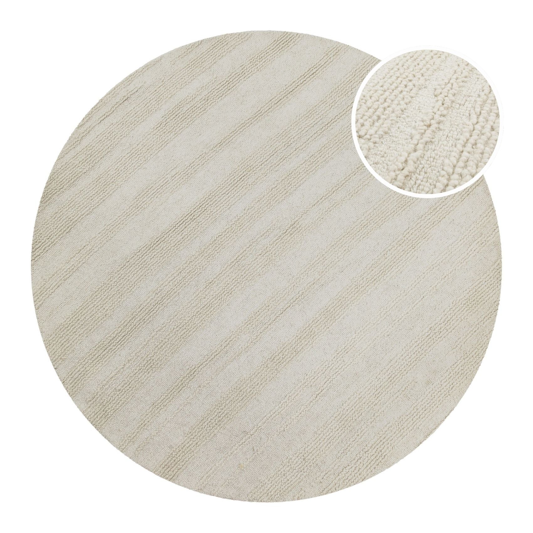 weconhome-kurzflor-teppich-rund-creme-wei-hamptons-twentyseven image 1