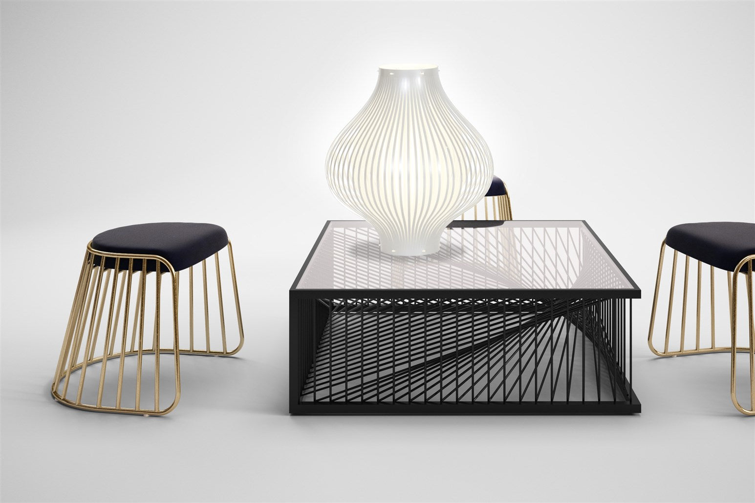 kayoom-tischlampe-luna-110-design-tischlampe-mit-gitterschirm-50-rabatt image 2