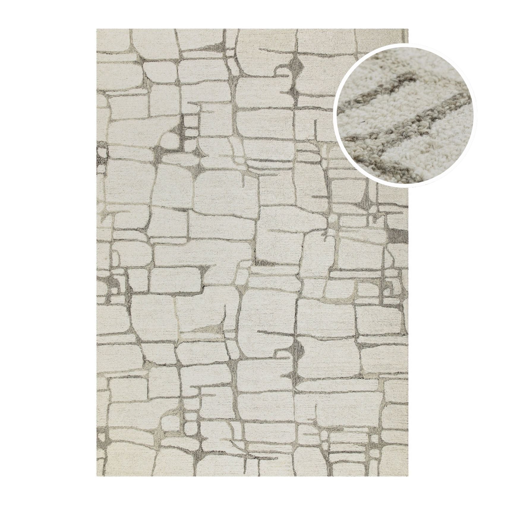 weconhome-hamptons-twelve-kurzflor-teppich-creme-wei-handgetuftet-schurwolle image 1