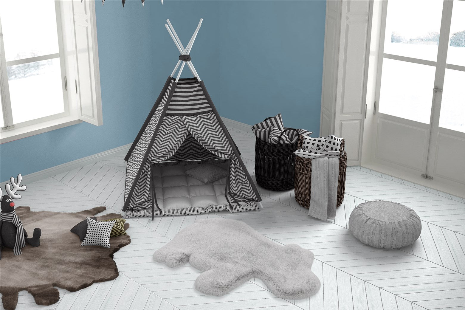 kayoom-lovely-kids-325-kinderteppich-in-nilpferdform image 2