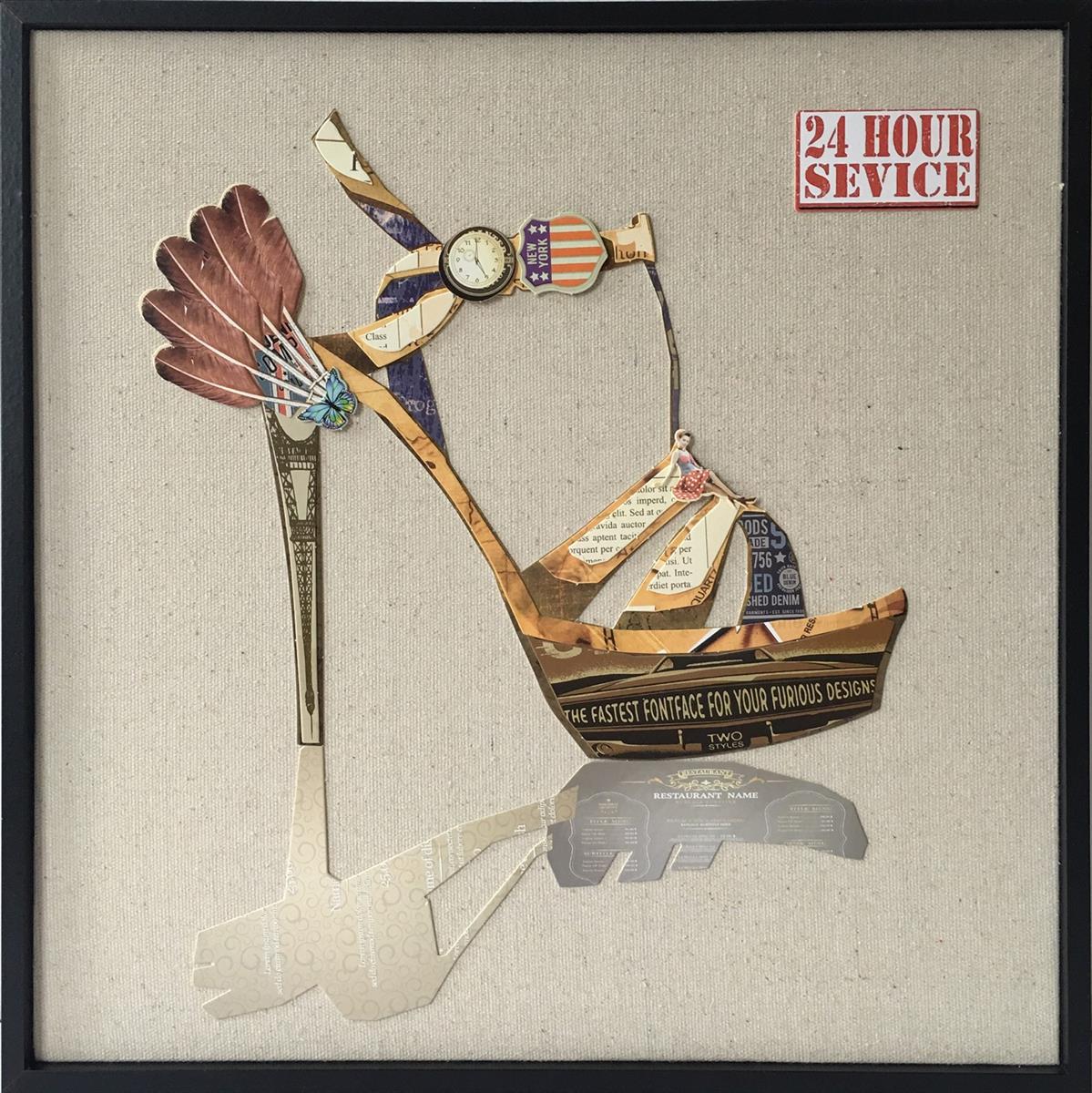 kayoom-papier-wandbild-style-ii-42-cm-x-42-cm-leinwand-auf-zedernholz-50-rabatt image 1