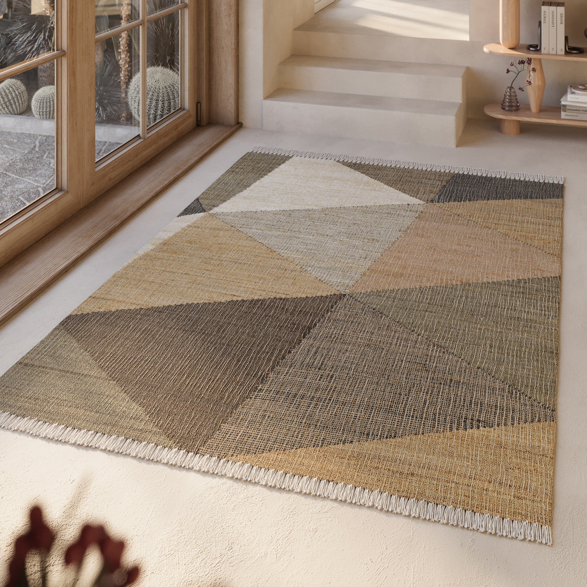 green-looop-vincent-handwebteppich-sand-taupe-braun-aus-jute-und-baumwolle-kurzf image 7