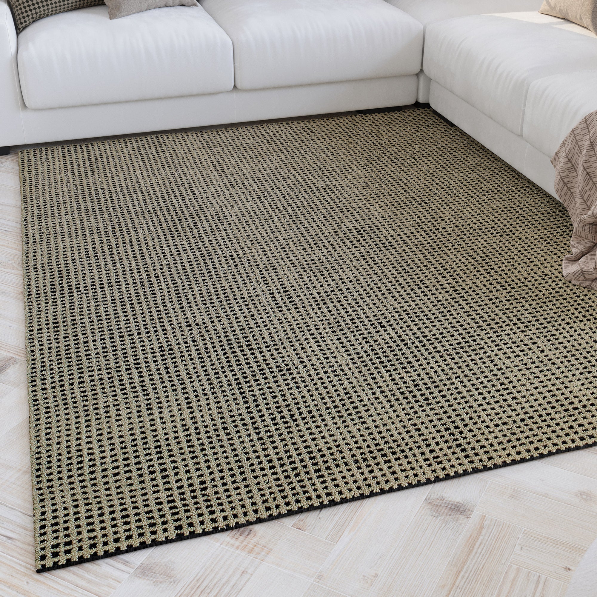 hamptons-by-weconhome-kurzflor-teppich-twentynine-in-sand-beige-handgetufteter-t image 2