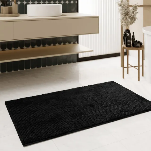 weconhome-basics-badteppich-balu-schwarz-50x80-cm image 1