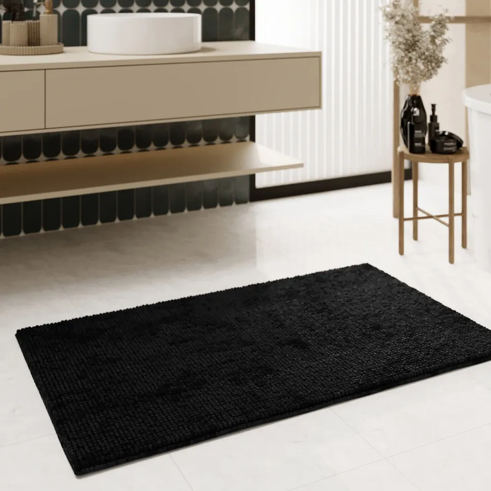 weconhome-basics-badteppich-balu-schwarz-50x80-cm image 1