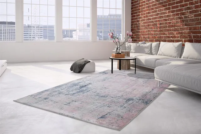 kayoom-ocean-400-vintageteppich-handgefertigt-kurzflor-viskose-verschiedene-farb image 1