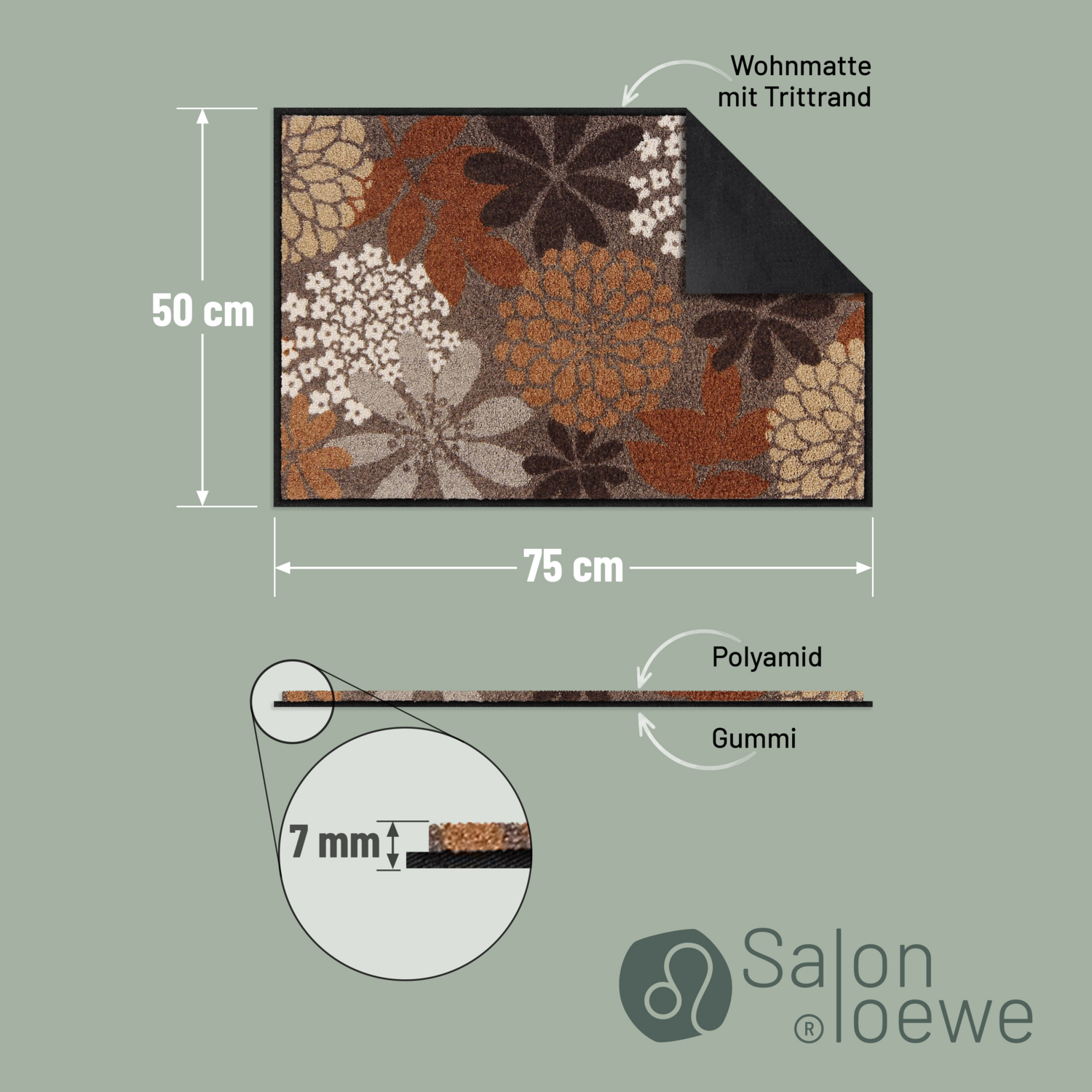 salonloewe-autumn-leaves-mocca-eingangsmatte-50-x-75-cm image 4