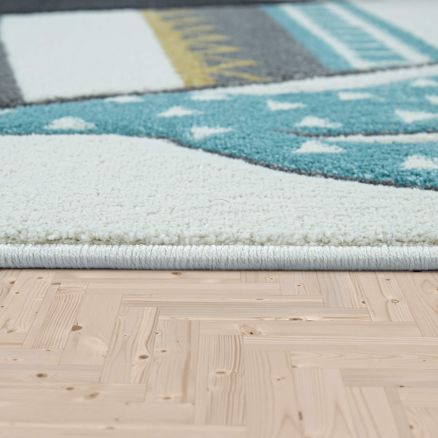 paco-home-bino-kinderteppich-140x200-cm-creme-pastell-3d-effekt image 2