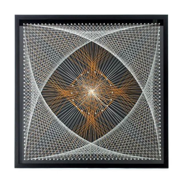 kayoom-kunstwerk-faden-wandbild-netzwerk-90x90-cm-handgefertigtes-kunstwerk-hint image 1