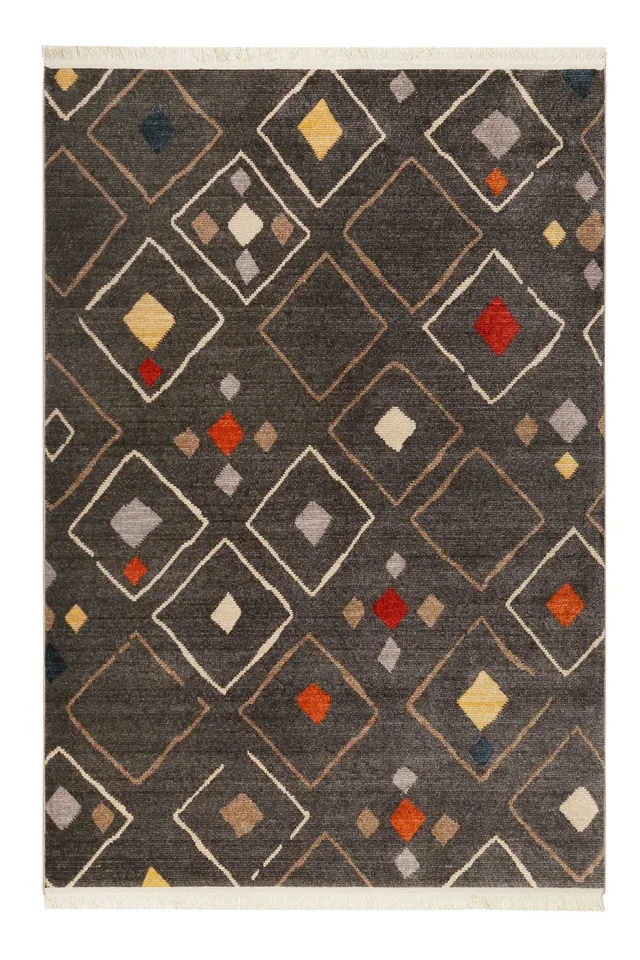 weconhome-teppich-mont-royal-dunkelgrau-bunt-kurzflor-b-ware image 1