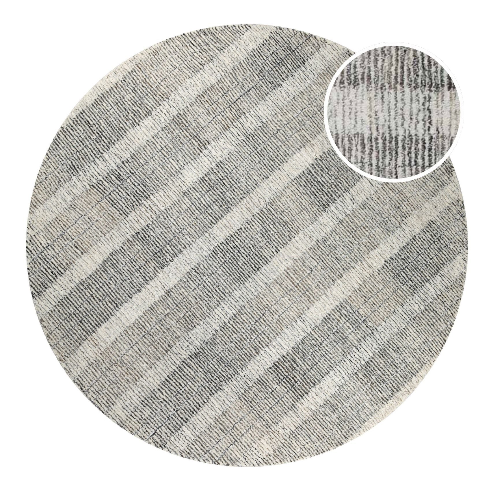 weconhome-hamptons-forty-kurzflor-teppich-rund-beige-grau-handgetuftet-schurwoll image 1