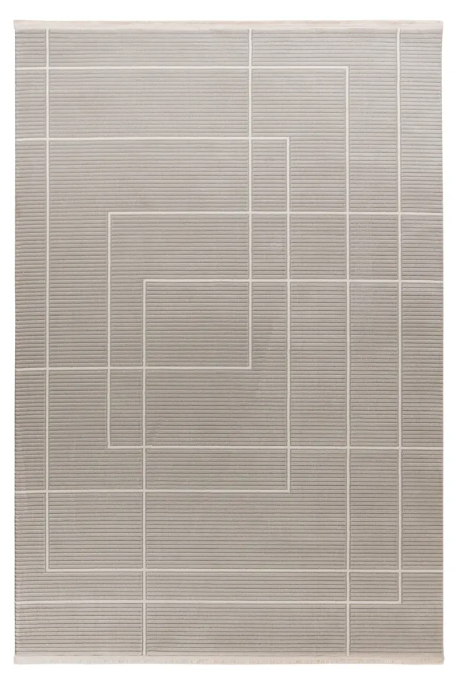 kayoom-international-125-kurzflorteppich-silber-11-mm-florh-he-2000-g-m-polyprop image 1
