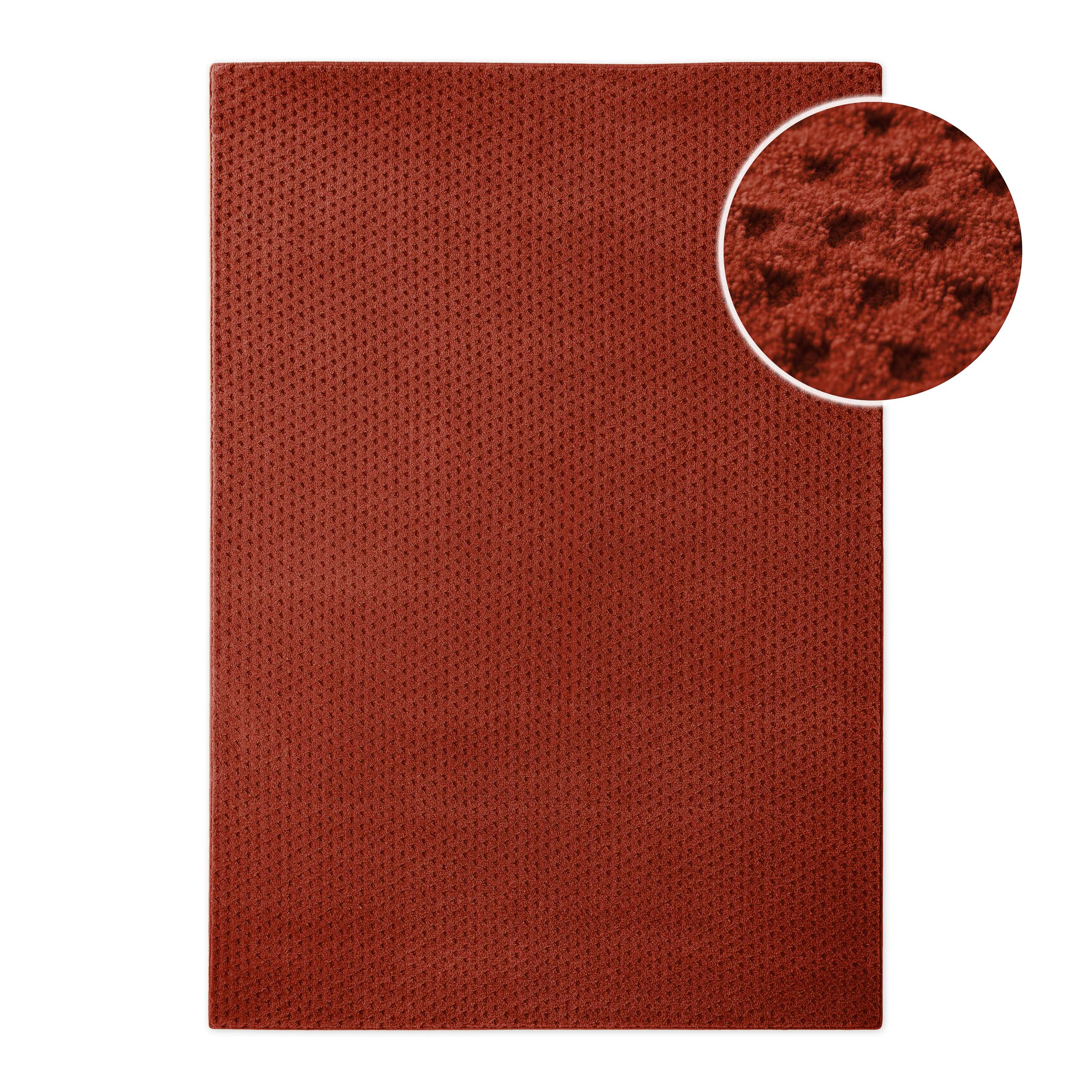 weconhome-castello-three-kurzflor-teppich-schurwolle-kamin-rot image 1