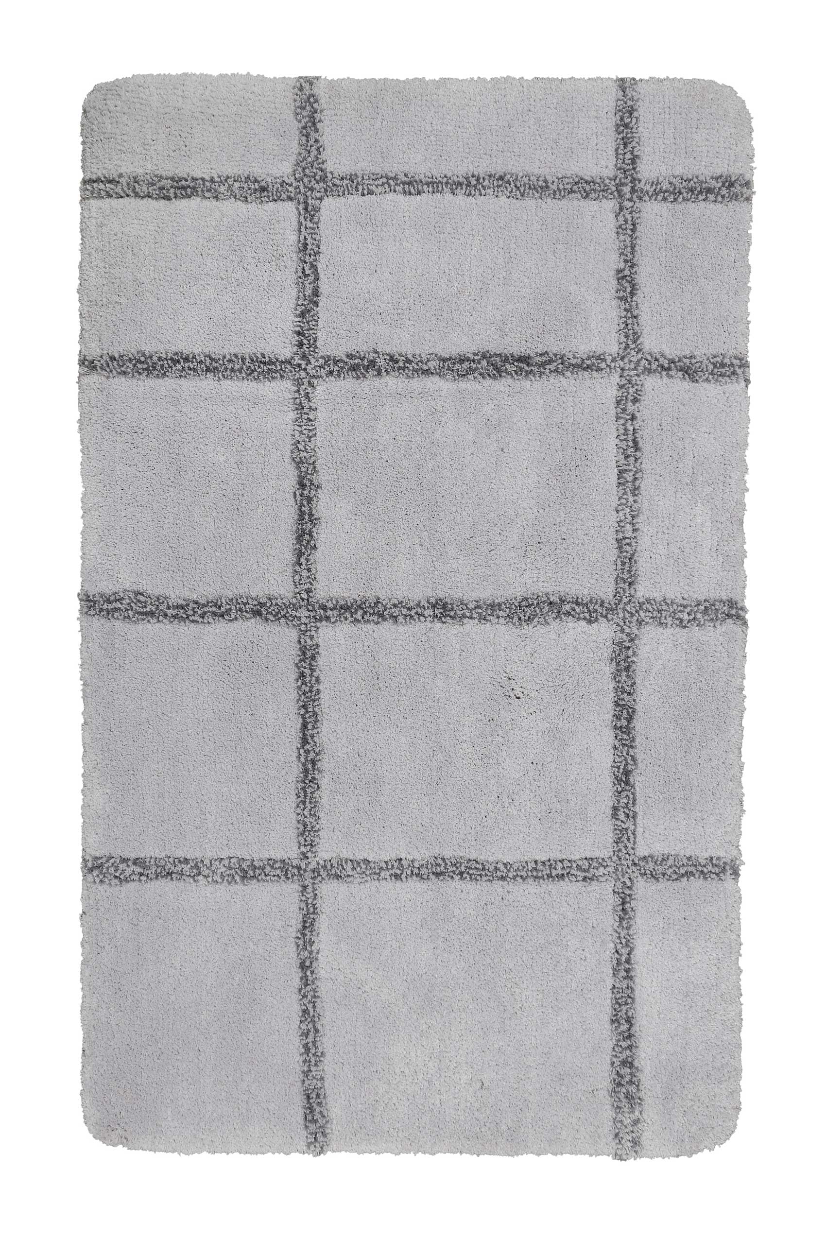 homie-living-badteppich-casa-bianco-grau-geometrisches-design-anti-rutsch-oeko-t image 2