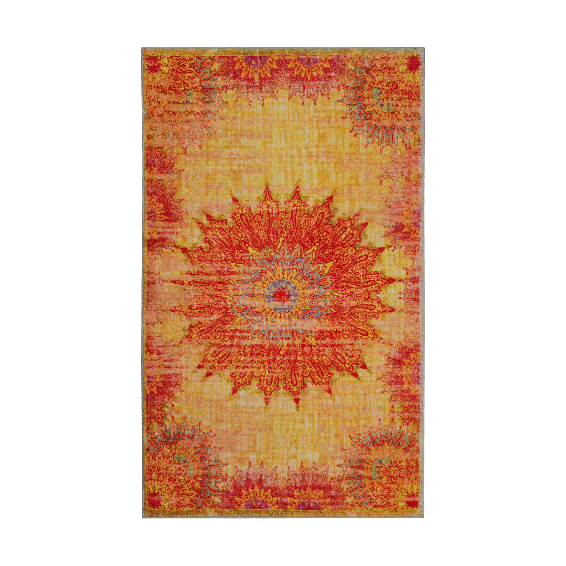 weconhome-healing-badteppich-gelb-oriental-vintage image 2