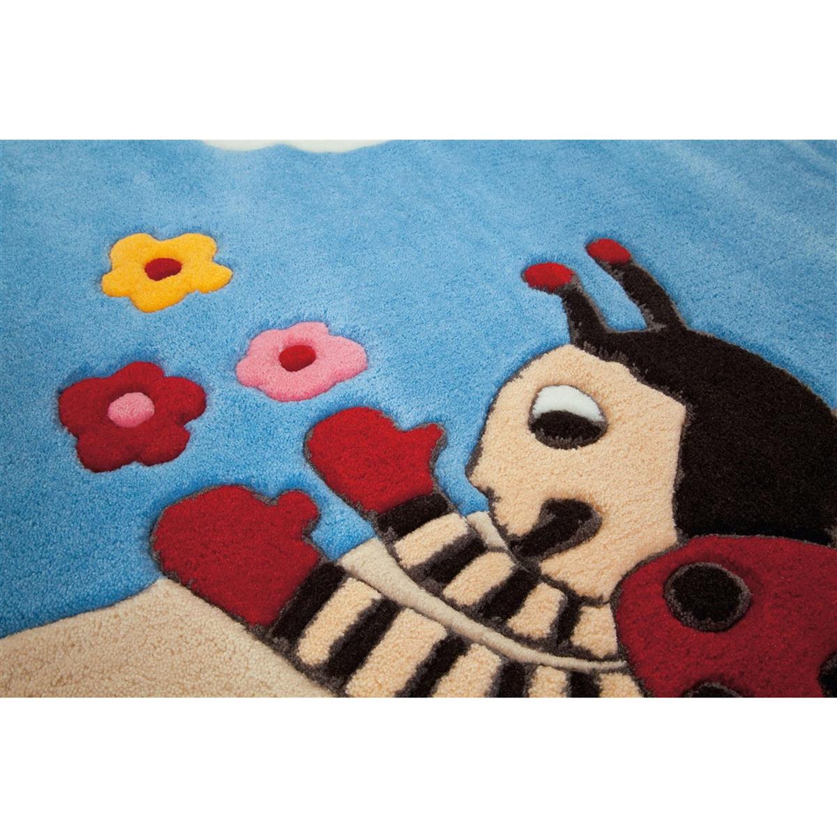 kayoom-joy-4091-bunter-motivteppich-pflegeleichter-acrylflor-verschiedene-farben image 4