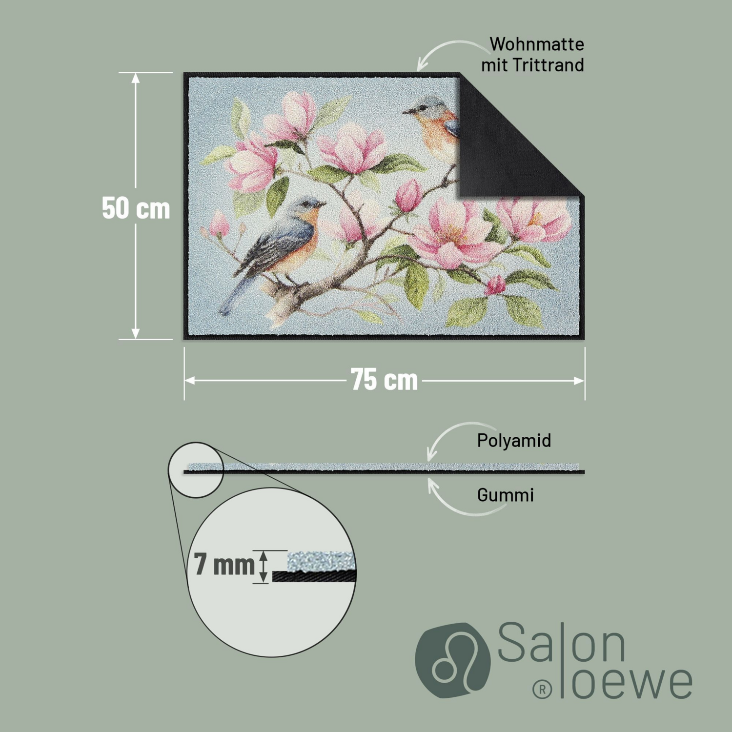 salonloewe-magnolia-birds-blue-eingangsmatte-50-x-75-cm image 3