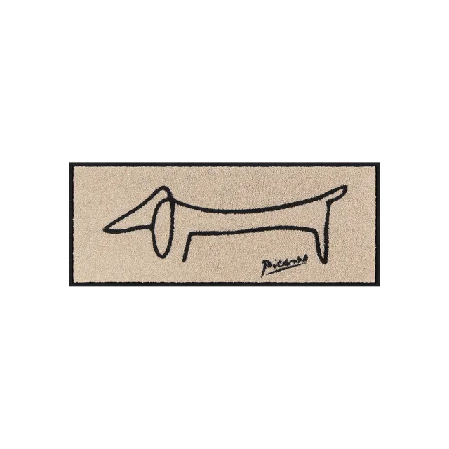 salonloewe-picassos-dackel-minimatte-30-x-75-cm-schmale-fu-matte-mit-dackelmotiv image 1